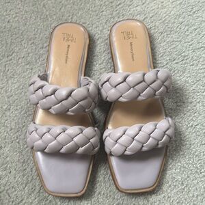 Time and Tru braided sandals